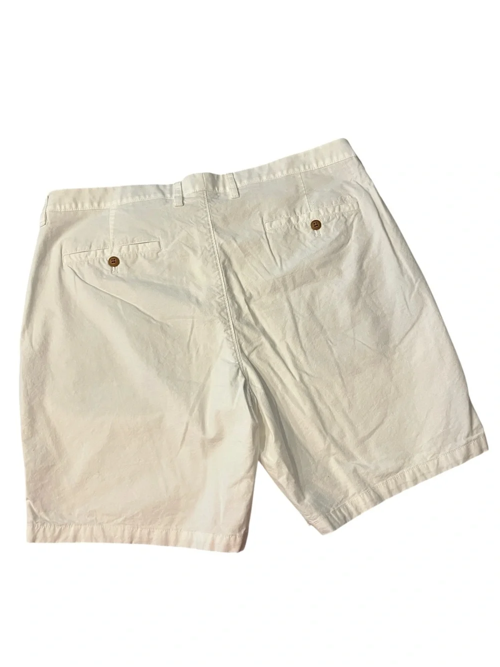 johnnie-O Santiago Stretch White Flat Front Cotton Shorts Sz 38